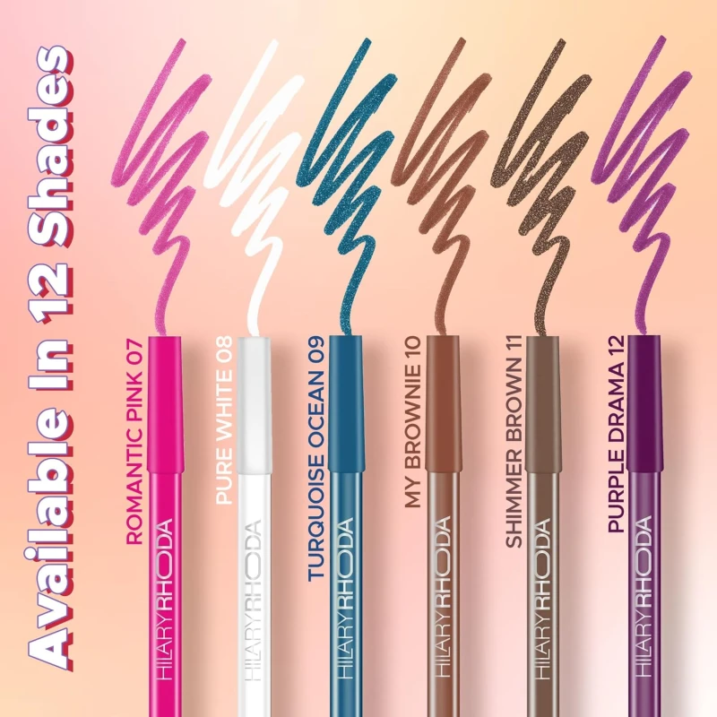 Hilary Rhoda Play n Blend Gel Eyeliner | One Stroke Application | Highly Pigmented | Matte & Shimmer Finish | 2 in 1 Smudger + Eyeliner | Butter Smooth Texture | 1.5g - (Shimmer Brown | Shade 11) thumbnail 9